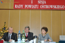 0097 - (od lewej) Wiceprzewodniczący Rady Grzegorz Finke, Przewodniczący Rady Andrzej Leraczyk oraz Wiceprzewodnicząca Rady Marlena Maląg