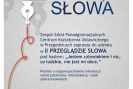 plakat II Przegląd słowa z patronatem