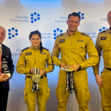 Mistrzowie Świata z wizytą u Starosty Ostrowskiego