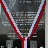 Tablica pamięci odsłonięta w 5. rocznicę śmierci Grzegorza Finke