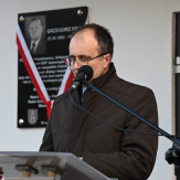 Tablica pamięci odsłonięta w 5. rocznicę śmierci Grzegorza Finke